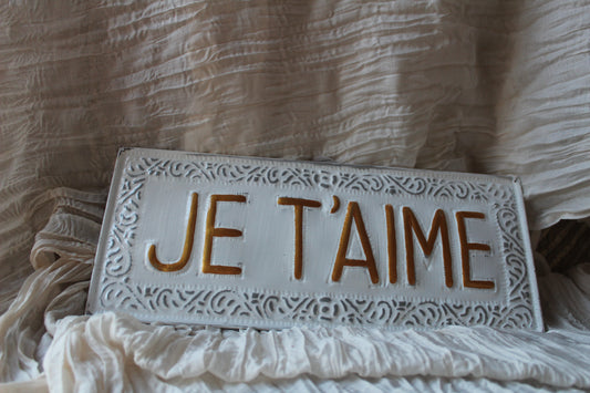 Placa ''Je t'aime''
