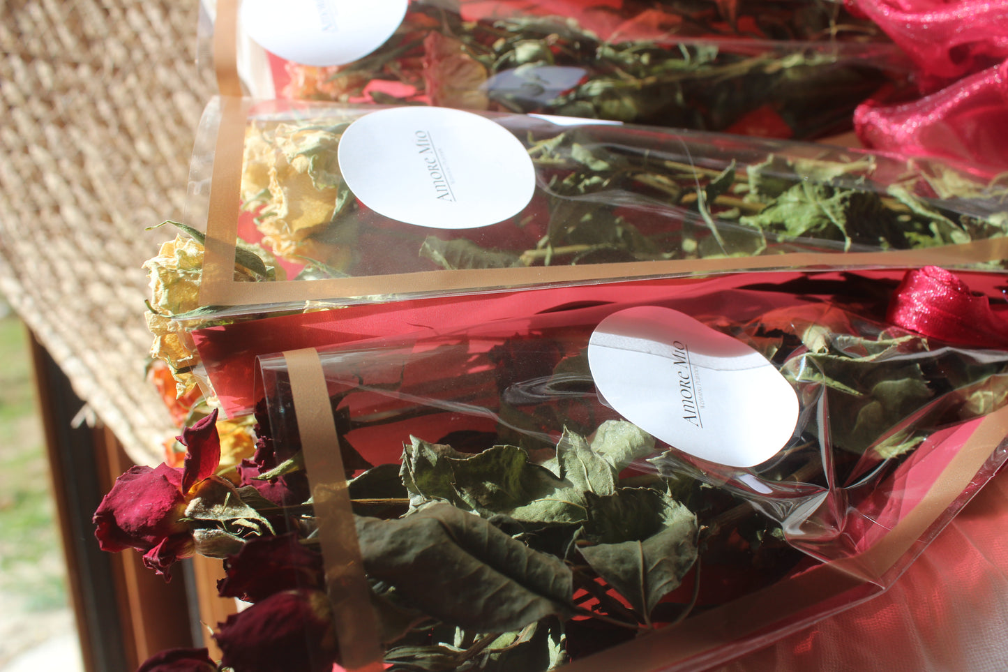 Mini rosas secas