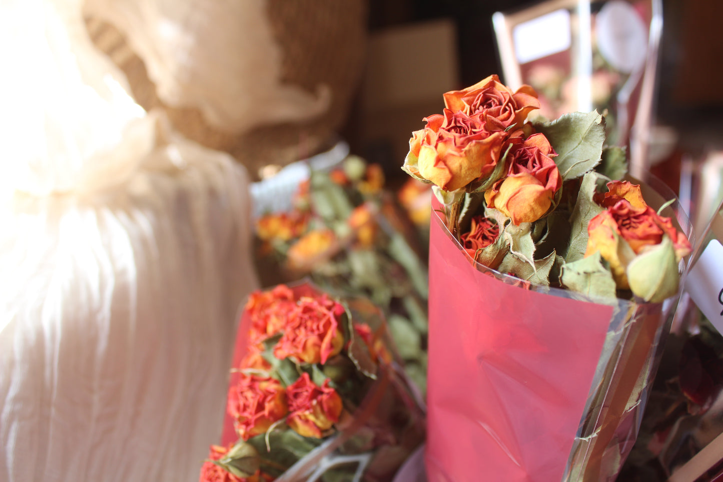 Mini rosas secas